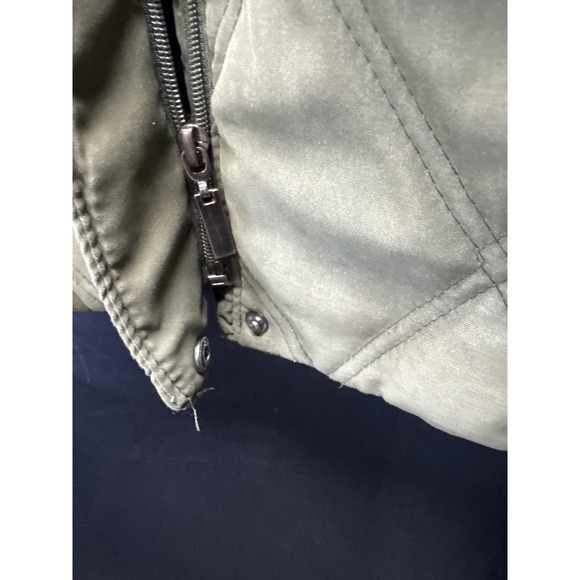 White‎ Stag Jacket Womens 1X 16W Green Quilted Hooded Zip Front Removable Hood - Picture 6 of 16